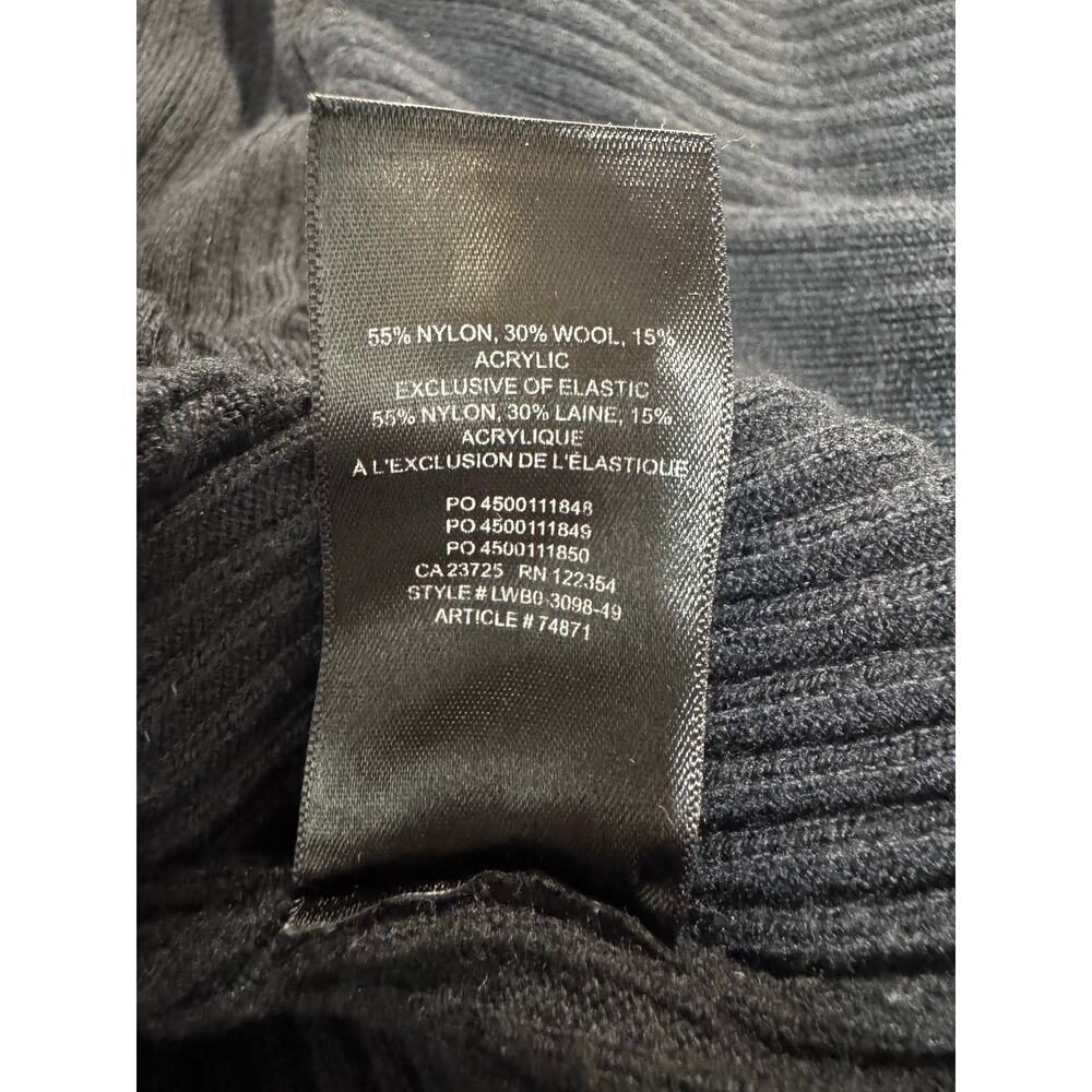 Aritzia The Group Babaton Boat Neck Ribbed Knit Crop Sweater Size M in Black - Picture 4 of 5